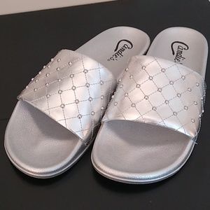 Silver sandals